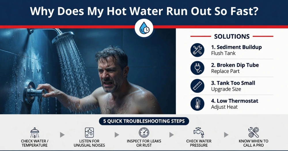 You are currently viewing Why Does My Hot Water Run Out So Fast?